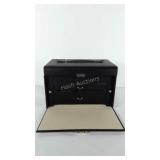 Jewelry box with key, 7" W x 7" H x 10 1/2" L