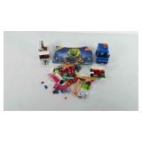 Toys, legos in ziploc bag