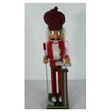 Holiday decor, golfing nut cracker, 15 1/2" H