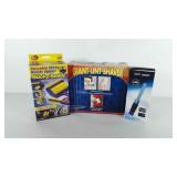 Cleaning items in boxes, includes dust daddy,