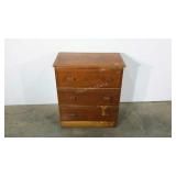 Pine three drawer stand. Ready for a spruce.