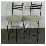 Two barstools, 24" to seat, need cleaned