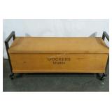 Dockers display, on caster wheels, 16 x 50 x 20
