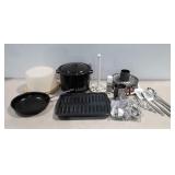 Kitchenwares, stock pot, utensils, spring form