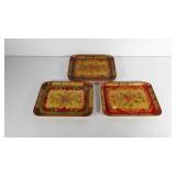 6 poly snack trays, alcohol proof, 9" × 12"