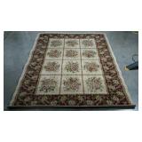 Area rug, rose print, 5