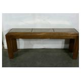 Three panel mirrored sofa table,  16 x 61 x 26,