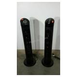 Two tower fans, both work, 38" tall
