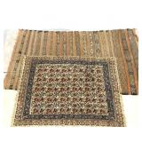 Textiles, floral Ghalamkari table topper 42x28
