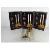 Three pairs of Luminara flameless window candles