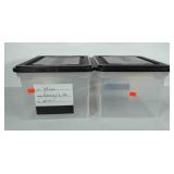 2 poly file storage totes.