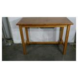 Farm style table, 25 x 49 x 36, chew marks as