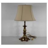 Decorative brass Ethan Allen table lamp, 24" tall