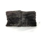 Faux fur throw pillows 17x17