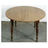 Round table, no leaf, needs cleaned, wear as