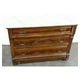 Marble topped wash stand, extra hardware in top