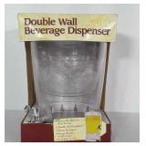 Double wall beverage dispenser with original box.