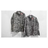 Digital camo Army BDU tops, both size large