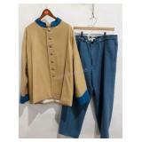 Civil War reenactors uniform CSA buttons,