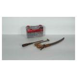 Tools: limb saw, screw driver and horseshoe