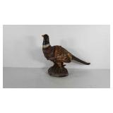 Poly bird statue, 12.5" tall, 18" long