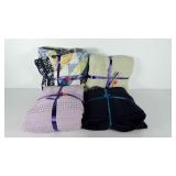 Cotton blankets and fleece throw