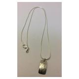 Sterling initial B necklace