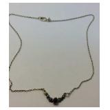 Sterling flower necklace