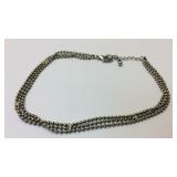 3 strand beaded necklace