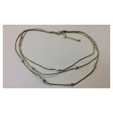 Three stand necklace