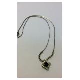 Black stone necklace