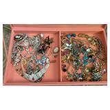 Case with costume jewelry