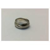 Sterling ring size 10 has dents