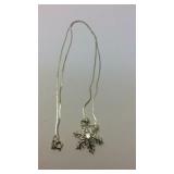 Sterling snowflake necklace