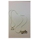 Motorcycle Sterling necklace