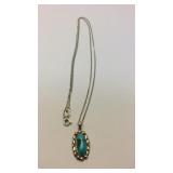 Sterling turquoise necklace