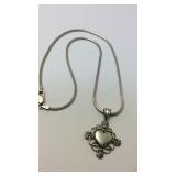 Sterling heart necklace