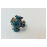 Sterling turquoise ring size 8.5