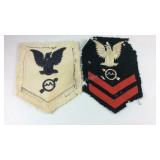 WWII U.S. Navy petty officers insignia