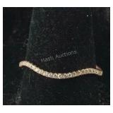 Rose gold over sterling ring size 8