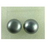 Freshwater pearl stud earrings stainless steel