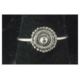 Size 7 Sterling silver Bali ring