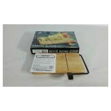 Prodyne beechwood cheese slicer with box.