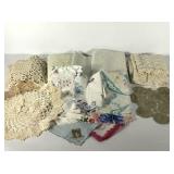 Tablecloths, doilies, hankies, tabletoppers, some