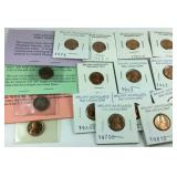 Penny lot, wheat, Lincoln, and Indian head