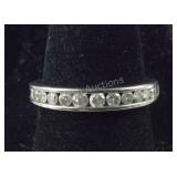 Size 7, .42 CTW Channel Set Genuine Diamond Band