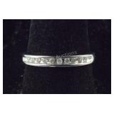 Size 7, .10 CTW Channel Set Genuine Diamond Band