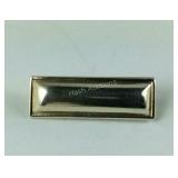 Silver Bar Pin / Brooch, Sterling Silver, 5 grams