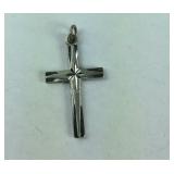 Petite Silver Cross Pendant / Charm, Sterling