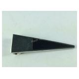 Unique Triangle Shape Black Onyx Slide Pendant,